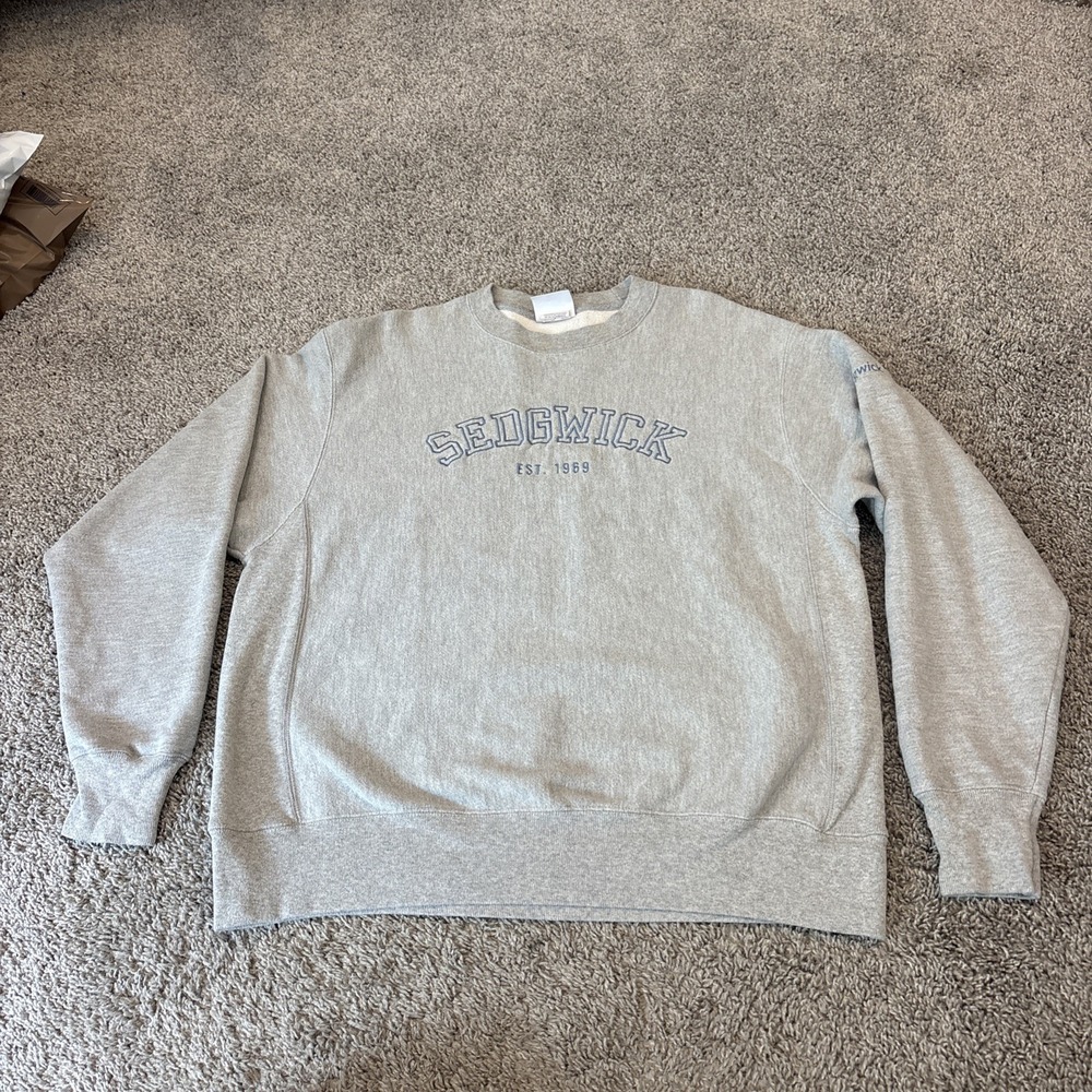 Vintage Champion Reverse Weave Sweats Sedgwick University Sweatshirt Men Large L